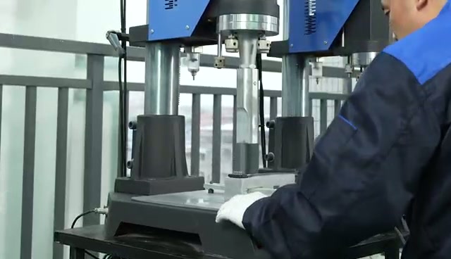 Operator at fixtured assembly equipment